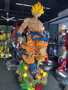 Statue de Goku <span class=keywords><strong>Ultra</strong></span> <span class=keywords><strong>Instinct</strong></span> sur mesure grandeur nature 1:1 avec base à effet d'aura LED, <span class=keywords><strong>figurine</strong></span> d'anime de collection, décoration - Product Image 4