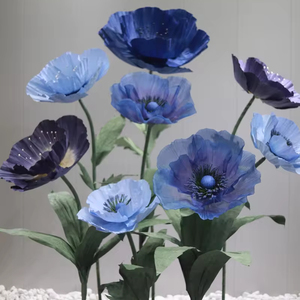 A-GF017 Wholesale Giant <b>Silk</b> <b>Flower</b> Artificial Giant Paper <b>Flower</b> Leading poppy Giant <b>Flower</b> for Wedding Stage Decoration - Product Image 6