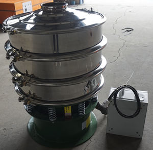 หน้าจอสั่นสะเทือนแบบหมุนที่กำหนดเองพร้อมเครื่องยนต์และประสิทธิภาพการคัดกรองสูงสำหรับการแยกแร่380V รับประกัน1ปี - Product Image 4