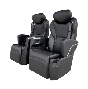 Sièges-lits personnalisés pour camping-car style rock & roll avec double accoudoir et fixations <span class=keywords><strong>ISOFix</strong></span> pour siège enfant - Product Image 4