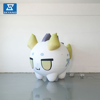 Modèle de mascotte gonflable personnalisé en forme de dragon de dessin animé pour la publicité et la décoration d'événements commerciaux