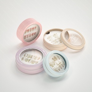 Pretty Aluminum Jar with <b>Window</b> <b>Cream</b> Eco-Friendly Aluminum Container for Nail Ornamental Box - Product Image 2
