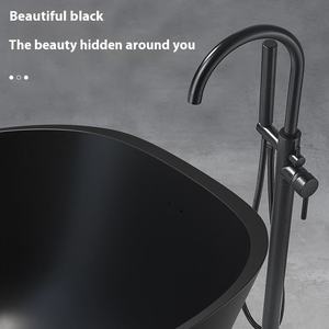 Vendita calda di alta qualità <span class=keywords><strong>in</strong></span> ottone Freestanding rubinetto doccia <span class=keywords><strong>bagno</strong></span> moderno nero miscelatore rubinetto <span class=keywords><strong>Set</strong></span> per vasca da <span class=keywords><strong>bagno</strong></span> - Product Image 4