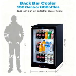 Enfriador de Barra para Exteriores, Comercial y Doméstico, de Acero Inoxidable Negro, Integrado, a Gas, con Enfriamiento Rápido y Control Digital, 150 - Product Image 5