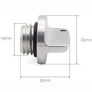 <span class=keywords><strong>Bouchon</strong></span> de <span class=keywords><strong>remplissage</strong></span> d'<span class=keywords><strong>huile</strong></span> modifié pour <span class=keywords><strong>moto</strong></span>, filetage 19 mm, en aluminium CNC, couvercle universel pour réservoir d'<span class=keywords><strong>huile</strong></span> moteur - Product Image 6