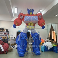 Figure gonflable de Optimus Prime des Transformers, décoration de fête principale, publicité, costume de parade