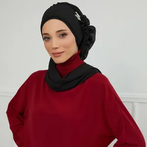 MOTIVE FORCE Promocional logotipo personalizado instantâneo khimar hijab headwraps africano impressões mulheres turbante para venda