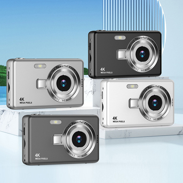 Factory Muti Color 16X Zoom 2.4-Inch Hd Screen 96 Million Pixels Video Creative Compact Digital Cameras for Kids Q12 CCD