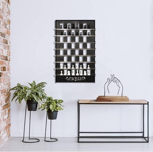 Scacchiera Verticale in Metallo da Parete Decorazione per Ufficio Casa Sala Giochi Scacchiera in Metallo Decorazione Murale - Product Image 3