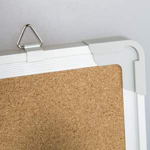 <span class=keywords><strong>Tableau</strong></span> <span class=keywords><strong>blanc</strong></span> mural à double usage avec cadre en aluminium Bulletins en liège et surface à épingles <span class=keywords><strong>pour</strong></span> la planification de la maison/du bureau - Product Image 3