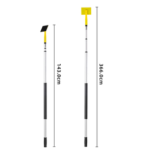 Bloc de ponçage <span class=keywords><strong>télescopique</strong></span> avec perche d'extension, outil de ponçage mural réglable pour la finition des cloisons sèches et des plafonds - Product Image 2