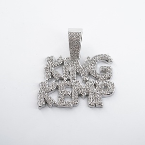 Nl2282 किंगकम्प यूरोपीय अमेरिकी हिप-हॉप शैली पूर्ण डायमंड मिश्र धातु पेलेंट क्यूबन श्रृंखला - Product Image 5