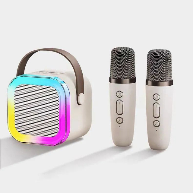 K12 Mini Portable Microphone Audio Integrated Microphone Home Singing Karaoke Wireless Speaker Outdoor Portable Speakers