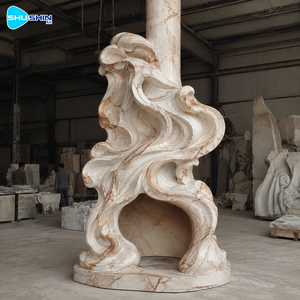 <span class=keywords><strong>Cheminée</strong></span> en <span class=keywords><strong>marbre</strong></span> baroque de luxe, entièrement sculptée à la main, avec un décor floral, en pierre naturelle, décoration intérieure <span class=keywords><strong>pour</strong></span> villa, hôtel, salon - Product Image 4