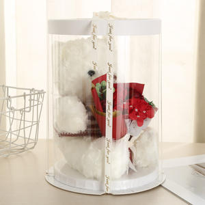 ตุ๊กตาหมีเท็ดดี้คุณภาพสูง TC พร้อมกล่องของขวัญดอกกุหลาบประดิษฐ์ ตุ๊กตาผ้ากำมะหยี่ ช่อดอกกุหลาบ ของขวัญวันเกิด วันแม่ วันวาเลนไทน์ - Product Image 3