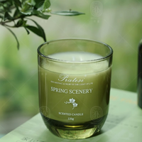 Parfum floral logo personnalisé vente en gros de bocal en verre de marque privée ensemble de bougies parfumées de luxe diffuseur de roseaux