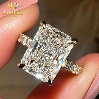 Maßgefertigte Gia Igi CVD HPHT Laborgezüchtete Diamanten 10K 14K 18K Massivgold Weißgold Ringe Hochzeits- und Verlobungsringe Schmuck für Damen