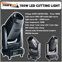 Marslite 700W LED Projecteur à Tête Mobile Profilée CMY CTO BSW Beam Spot Wash 3-en-1 700W LED Sharpy pour Théâtre et Événements