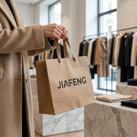 Sac de transport en papier de luxe avec estampage à chaud doré et pelliculage mat pour l'emballage de présentation en magasin de marques de vêtements