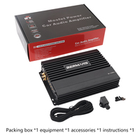 Amplificateur de voiture mono 1200W classe AB style coréen avec logo lumineux, dissipateur thermique et filtre de croisement OEM ODM – Vente en gros