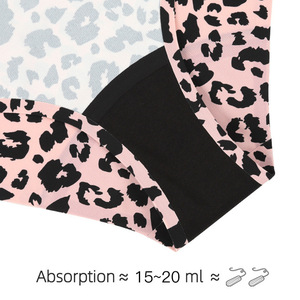 Pantalones Sanitarios de Cintura Baja con Estampado Transfronterizo de Cuatro Capas para Mujer, Talla Grande, a Prueba de Fugas, para la Menstruación - Product Image 4