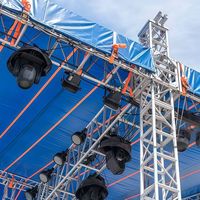 Support d'éclairage de concert en aluminium léger et à installation rapide, capacité de charge de 750 kg pour événements scéniques professionnels