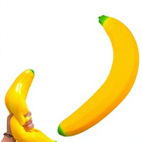 Jouet anti-stress réaliste géant de 45 cm en caoutchouc, banane, fraise, raisin, carotte, fromage, à presser pour soulager le stress