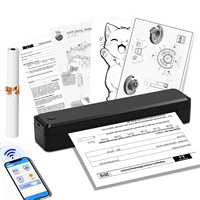 Printer Saku Thermal A4 Nirkabel Murah Baru dengan Baterai 1500mAh Terintegrasi, Resolusi USB 203dpi, Tersedia