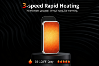 Mini chauffe-mains allemand Technologie magnétique innovante Portable Rechargeable PC Made Personal Heating Unique Split Design