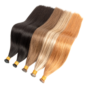 พร้อมจัดส่ง ไม่ผ่านการแปรรูป ผมต่อแบบรัสเซีย 100% บางเฉียบ มองไม่เห็นรอยต่อ หรูหรา คุณภาพเยี่ยม แบบ Genius Weft ผมแท้สองชั้น Genius Weft - Product Image 1