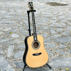 <span class=keywords><strong>Guitare</strong></span> acoustique artisanale de haute qualité de 41 pouces, corps fin, D45, avec table en épicéa massif et dos en palissandre, pour performance professionnelle - Product Image 2