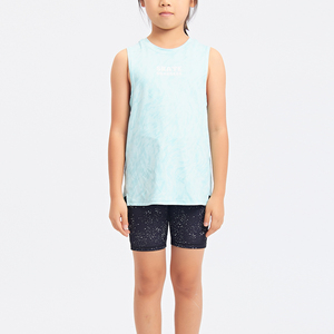 Nueva llegada, nuevo diseño de camiseta sin mangas para niñas, ropa deportiva para gimnasio, correr, entrenamiento, Yoga, Top, ropa deportiva para niños - Product Image 1