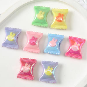 Macaron Bonbons DIY Bijoux Faits à la Main Matériaux de Fabrication de Perles Lucite Acrylique à Trou Droit pour Chaînes de Téléphone Mobile Sacs Pendentifs - Product Image 1