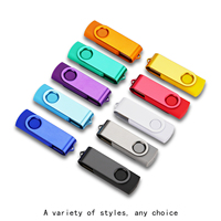 Flash Drive USB 2.0 Tipe-C Kapasitas Besar 128GB dengan Casing Logam Grosir, Antarmuka USB, dan Logo yang Dapat Dikustomisasi