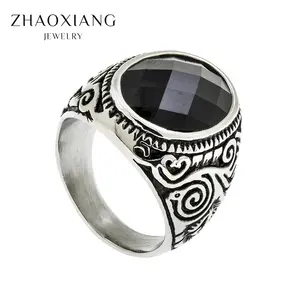 Biker Jewelry <span class=keywords><strong>Bague</strong></span> de fiançailles pour <span class=keywords><strong>homme</strong></span> Acier inoxydable Prix bon marché d'usine de Chine - Product Image 1