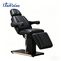 Lit de soin chauffant de luxe pour spa, fauteuil médical de salon de beauté, lit de massage électrique pour cils et visage
