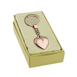 Portachiavi in Pelle Personalizzato ROS con Cristallo a Forma di Cuore e Logo Personalizzato in Metallo per Uso Aziendale - Product Image 2