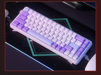 Clavier mécanique filaire AK680 MAX 68% avec structure supérieure, BT 2.4GHz sans fil, interrupteur à effet Hall, rétroéclairage RVB