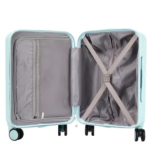 Hot Sale Outdoors Case Suitcase Front Open Travel Luggage Sets With Spinner Wheels Luggage