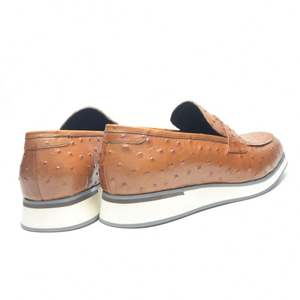 Chaussures décontractées pour hommes, tendance et personnalisées, en cuir véritable, style marche, à enfiler, bout carré, respirantes, antidérapantes, pour l'automne - Product Image 2