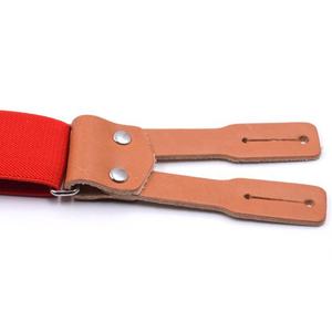 <span class=keywords><strong>Tirantes</strong></span> de fiesta de <span class=keywords><strong>boda</strong></span> ajustables de color rojo sólido de moda para hombres - Product Image 5
