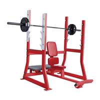 Banc de musculation réglable en acier de qualité commerciale avec charge de plaques, équipement de gym LW-R026