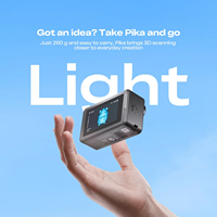 Scanner 3D portable Creality Pika, sans fil, laser bleu et NIR, numérisation couleur complète pour l'impression et la modélisation 3D