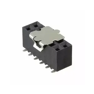 Supplier 147105-6 12P Receptacle Bottom or Top Entry Connector 2.54mm Surface Mount Gold 1471056 Series AMPMODU Mod IV Black