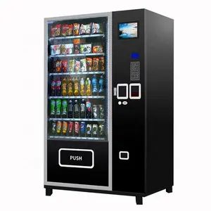 Drinksnacks Combo Automaten Wifi Smart Touch Screen Voedsel Water Automaten Voor Retail Artikelen