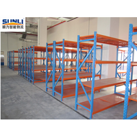 Estantería de Almacén Ajustable de 5 Niveles, Resistente, con Protección Contra la Corrosión, de Acero Laminado en Frío