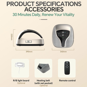 Precio de fábrica Control remoto Fácil operación Terahertz RF Calentador térmico para pies Masajeador para la circulación sanguínea corporal - Product Image 4