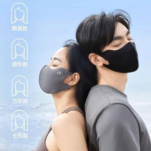 Masque de protection solaire sans couture pour femmes, respirant, en soie glacée, protection UV intégrale du visage, masque de sport pour activités de plein air - Product Image 5