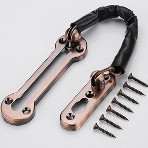 Cadena de Seguridad para Puerta de Acero Inoxidable con Característica Resistente a Cortes para Puertas de Habitaciones de Hotel y Pensiones, Acabado Cepillado - Product Image 1