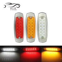 JHS Mini feux de conduite antibrouillard blanc ambre rouge Led camion feu arrière 12V 24V pour remorque de camion tout-terrain Led marqueur latéral voyant d'avertissement